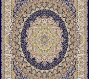 Iranian carpet Marshad Carpet 3057 Dark Blue - высокое качество по лучшей цене в Украине.