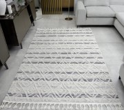 Синтетический ковер Bilbao Y585A WHITE/BLUE - высокое качество по лучшей цене в Украине.
