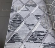 Synthetic carpet BILBAO Z703A white/grey  - высокое качество по лучшей цене в Украине.