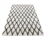 Shaggy carpet Quattro 3507A Bone/D.Grey - высокое качество по лучшей цене в Украине.