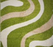 Shaggy carpet Shaggy 9109A Green-Optik Beyaz - высокое качество по лучшей цене в Украине.