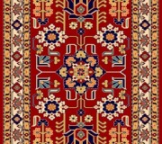 Иранский ковер Pazirik Mehraban D.Red - высокое качество по лучшей цене в Украине.
