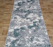 Синтетична килимова доріжка LUXURY 05917A TURQUOISE / D.GREY HB - высокое качество по лучшей цене в Украине.