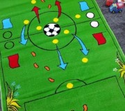 Детский ковер Kids 1747/a8/2d Футбольное поле - высокое качество по лучшей цене в Украине.