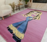 Дитячий килим Rose 1861A lila-lila - высокое качество по лучшей цене в Украине.