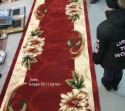 Синтетическая ковровая дорожка Liliya 0571 бордо - высокое качество по лучшей цене в Украине.