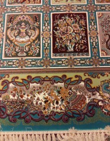 Іранський килим Diba Carpet Farah blue - высокое качество по лучшей цене в Украине.