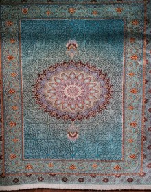 Іранський килим Diba Carpet Floranse blue - высокое качество по лучшей цене в Украине.