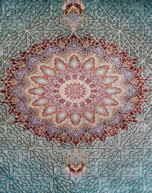 Іранський килим Diba Carpet Floranse blue - высокое качество по лучшей цене в Украине.