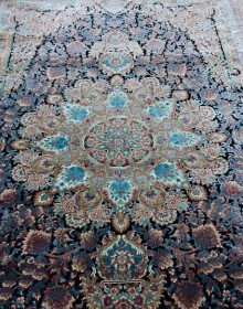 Иранский ковер Diba Carpet Ganjine Blue - высокое качество по лучшей цене в Украине.