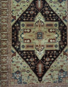 Іранський килим Diba Carpet Ghashghaei d.brown - высокое качество по лучшей цене в Украине.