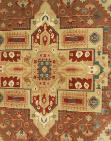 Іранський килим Diba Carpet Ghashghaei l.brown - высокое качество по лучшей цене в Украине.