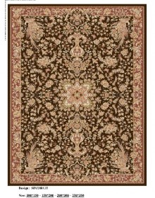 Іранський килим Diba Carpet Simorgh Dark Brown - высокое качество по лучшей цене в Украине.