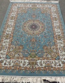 Iranian carpet Shah Kar Collection (Y-009/80060 blue) - высокое качество по лучшей цене в Украине.