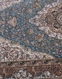 Persian carpet Kashan 612-LBL blue - высокое качество по лучшей цене в Украине.