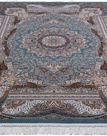 Persian carpet Kashan 619-LBL blue - высокое качество по лучшей цене в Украине.