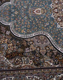 Persian carpet Kashan 620-LBL blue - высокое качество по лучшей цене в Украине.