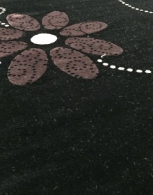 Акриловий килим Florya 0029 siyah - высокое качество по лучшей цене в Украине.