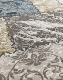 Акриловий килим Sahra 0163A White-Blue - высокое качество по лучшей цене в Украине.