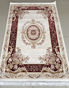 Акриловий килим Zarina 2657A cream-d.red - высокое качество по лучшей цене в Украине.