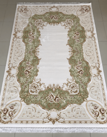 Акриловий килим Zarina 2695A Cream-Green - высокое качество по лучшей цене в Украине.