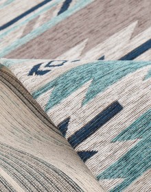 Синтетичний килим ALMINA 127574 01-grey/turkuaz - высокое качество по лучшей цене в Украине.