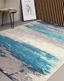 Синтетичний килим ALMINA 118552 2-grey/blue - высокое качество по лучшей цене в Украине.