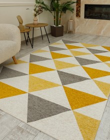 Синтетичний килим ALMINA 131701 grey/yellow - высокое качество по лучшей цене в Украине.