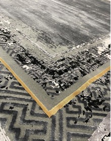 Бамбуковий килим COUTURE 0867C , BLACK ANTHRACITE - высокое качество по лучшей цене в Украине.