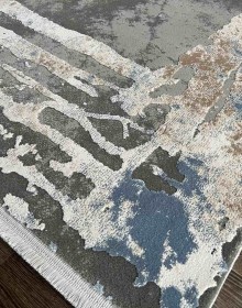 Бавовняний килим Girit GR14D , GREY BLUE - высокое качество по лучшей цене в Украине.