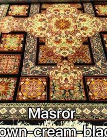 Иранский ковер Diba Carpet Masror brown-cream-black - высокое качество по лучшей цене в Украине.