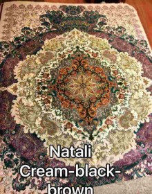 Иранский ковер Diba Carpet Natali cream-black-brown - высокое качество по лучшей цене в Украине.