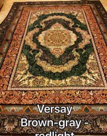 Иранский ковер Diba Carpet Versay brown-gray-redlight - высокое качество по лучшей цене в Украине.