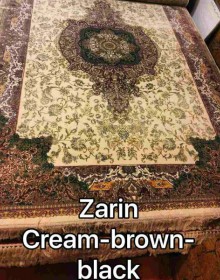 Иранский ковер Diba Carpet Zarin cream-brown-black - высокое качество по лучшей цене в Украине.