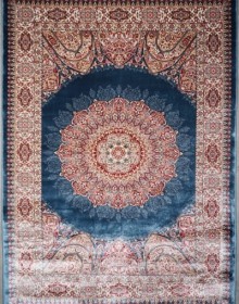 Високощільний килим Bamboo 4583B Blue-Cream - высокое качество по лучшей цене в Украине.