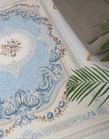 Високощільний килим Belmond K184A L. BLUE-H.B CREAM - высокое качество по лучшей цене в Украине.