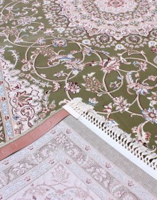 High-density carpet Esfahan 4878A green-ivory - высокое качество по лучшей цене в Украине.