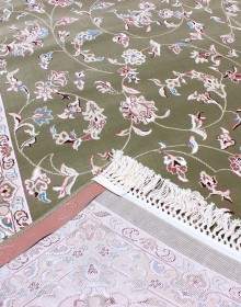 Високощільний килим Esfahan 4904A green-ivory - высокое качество по лучшей цене в Украине.