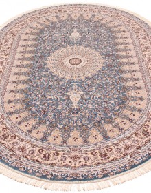Високощільний килим Esfahan 4996A blue-ivory - высокое качество по лучшей цене в Украине.