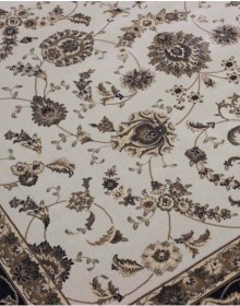 Високощільний килим Esfahan 8942A ivory-black - высокое качество по лучшей цене в Украине.