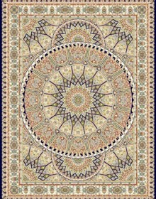 Iranian carpet Marshad Carpet 3008 Dark Blue - высокое качество по лучшей цене в Украине.