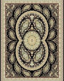 Иранский ковер Marshad Carpet 3013 Dark Black - высокое качество по лучшей цене в Украине.