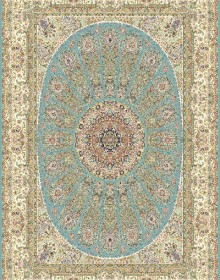 Іранський килим Marshad Carpet 3026 Blue - высокое качество по лучшей цене в Украине.