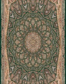 Iranian carpet Marshad Carpet 3055 Dark Green - высокое качество по лучшей цене в Украине.