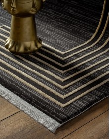 Високощільний килим Taboo PLUS DG61C hb.black/gold  - высокое качество по лучшей цене в Украине.