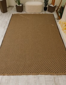 Безворсовый ковёр COTTA B3731A 	black/jute  - высокое качество по лучшей цене в Украине.