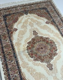 Bamboo carpet ELEXUS HEREKE 1513 BEYAZ - высокое качество по лучшей цене в Украине.