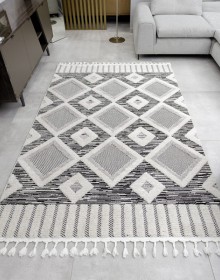 Синтетичний килим Bilbao Y523A antrasit/white  - высокое качество по лучшей цене в Украине.