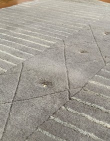 Вовняний килим Lalee Diamond 146 GREY з шовком та каменями Swarovski - высокое качество по лучшей цене в Украине.