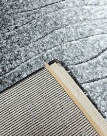 Високоворсний килим Luna 2432a p.black-p.white - высокое качество по лучшей цене в Украине.